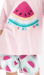 ⁦RP2769 طقم بيجاما قطعتين شورت قطن للفتيات ميلوني⁩ - الصورة ⁦4⁩