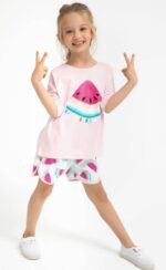RP2769 طقم بيجاما قطعتين شورت قطن للفتيات ميلوني
