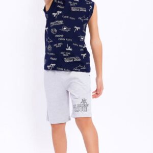 RP2711 Roly Poly  طقم بيجاما شورت من دون اكمام للاولاد قطن