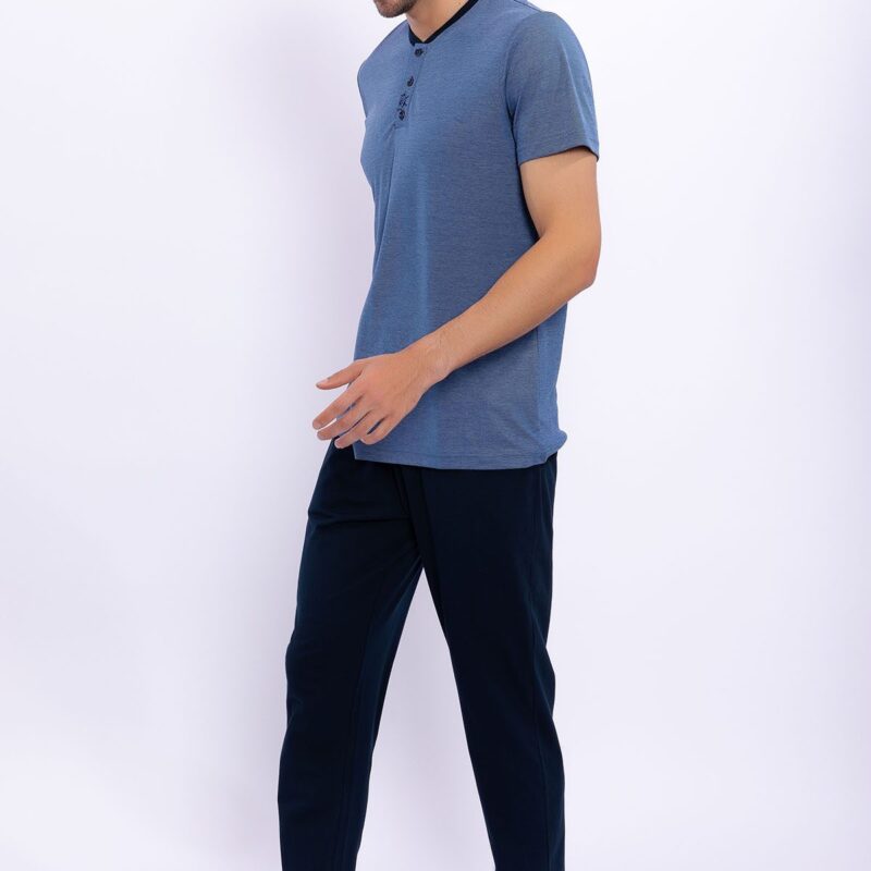 AR2066-S طقم بيجاما 3 قطع للرجال قطن