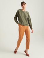 W22B313-BLUZ-PESTO قميص قصير بأكمام