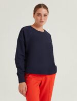 W22B313-BLUZ-NAVY قميص قصير بأكمام