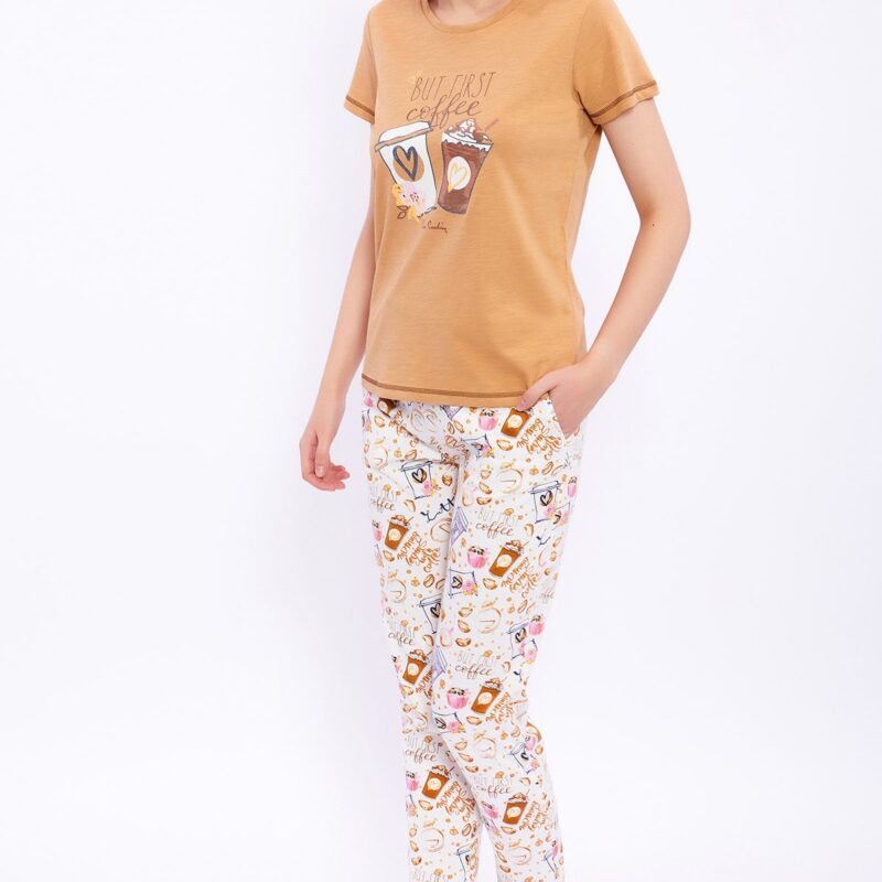 PC8286-S Pierre Cardin طقم بيجاما للنساء ماركة بيير كاردن  قطن