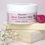 NACOMI Rose Black Soap 100% Natural, Vegan صابون اسود مع ماء الورد