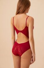 ⁦ST4030612 Glory Body Bordo بدي سوت جلوني لون احمر⁩ - الصورة ⁦4⁩