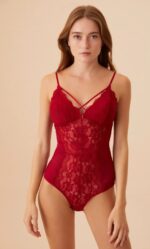 ⁦ST4030612 Glory Body Bordo بدي سوت جلوني لون احمر⁩ - الصورة ⁦2⁩