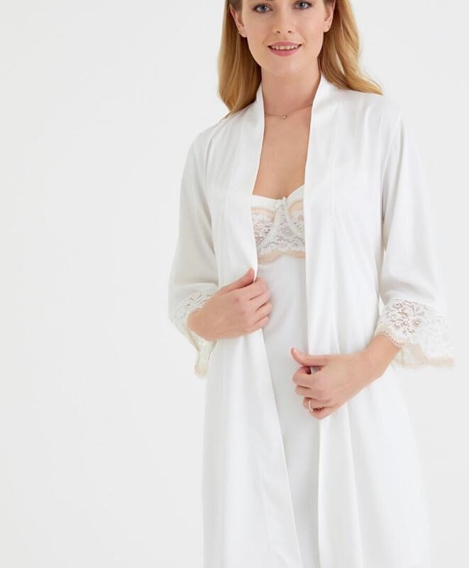 ST3810615 Carmen Morning Gown روب ستان قصير