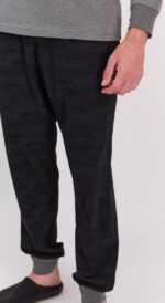 AR1610-V1   طقم بيجاما قطعتين قطن للرجال بلوز لون رمادي - الصورة 4