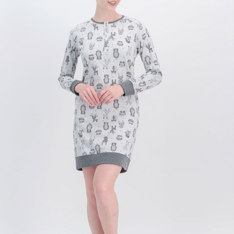 AR-384-S قميص نوم قطن قصير للنساء