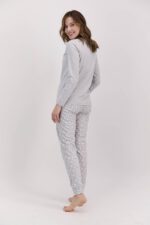 AR1473-S طقم بيجاما قطعتين مرسوم عليها "BETTER TOGTHER" قطن - الصورة 5