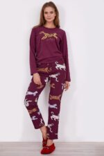 AR2169 من كولكشن الام وابنتها بيجاما قطن قطعتين - الصورة 3