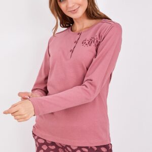 AR2202-S طقم بيجاما قطن خريفي قطعتين للنساء