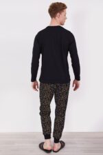 AR2303 من كولكشن العائلة الاب مع ابنه بيجاما قطن قطعتين Happy New Year - الصورة 4