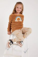 AR2175 طقم بيجاما قطعتين بلوز فرو من كولكشن الام وابنتها - الصورة 10