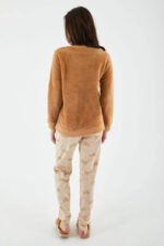 AR2175 طقم بيجاما قطعتين بلوز فرو من كولكشن الام وابنتها - الصورة 7