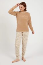 ⁦AR2278-S طقم  بيجاما دافئ قطعتين للنساء⁩ - الصورة ⁦3⁩