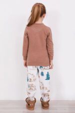 AR2161 من كولكشن الام وابنتها بيجاما قطعتين دافئة ومريحة - الصورة 8