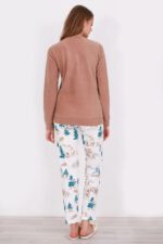 AR2161 من كولكشن الام وابنتها بيجاما قطعتين دافئة ومريحة - الصورة 5