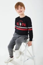 US1136 US POLO تريننج للاولاد مبطن ماركة