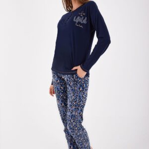 PC8428-S طقم بيجاما قطعتين قطن ماركة بيير كاردان لون كحلي