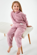 RP2991 طقم تريننج فرو دافئ لون زهري غامق - الصورة 3