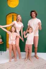 AR2401طقم بيجاما من كولكشن العائلة البنت مع امها قطن قطعتين - الصورة 11