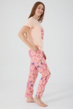 AR2445 طقم بيجاما من كولكشن العائلة الام مع ابنتها قطعتين قطن - الصورة 3