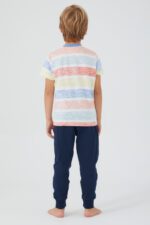 RP3097 من كولكشن العائلة الام مع  اولادها طقم بيجاما قطن قطعتين نصف كم بالوان صيفية - الصورة 17