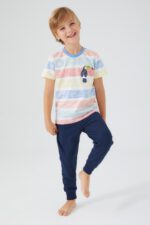 RP3097 من كولكشن العائلة الام مع  اولادها طقم بيجاما قطن قطعتين نصف كم بالوان صيفية - الصورة 14