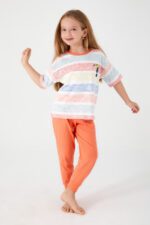 RP3097 من كولكشن العائلة الام مع  اولادها طقم بيجاما قطن قطعتين نصف كم بالوان صيفية - الصورة 11