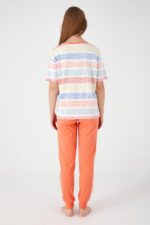 RP3097 من كولكشن العائلة الام مع  اولادها طقم بيجاما قطن قطعتين نصف كم بالوان صيفية - الصورة 7