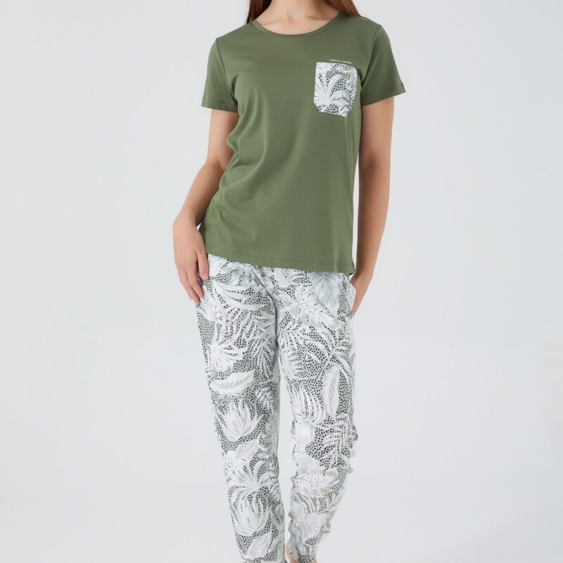 PC8513 طقم بيتي قطعتين  للنساء قطن ماركة بيير كاردن