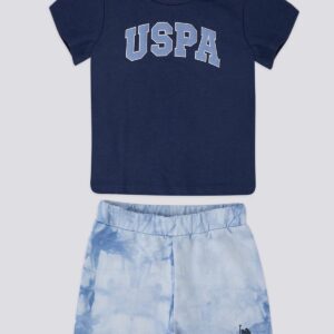 USB1114  US POLO BABY طقم شورت للاطفال قطعتين قطن