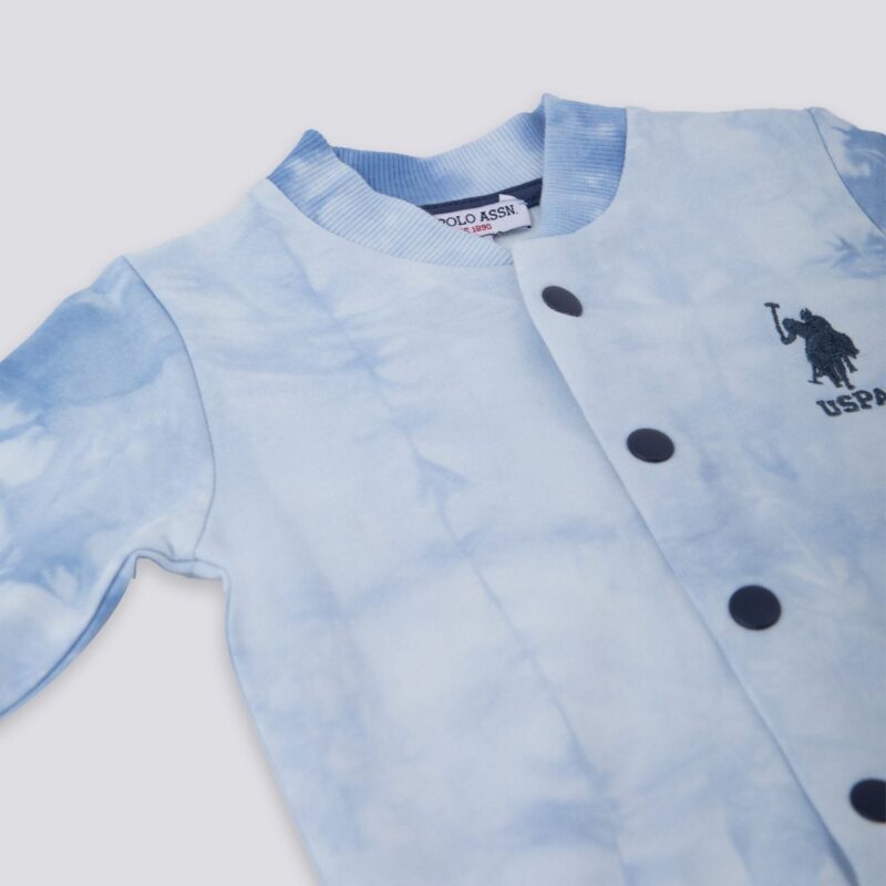 USB1115 US POLO BABY جاكيت بأزرار للاطفال البيبي قطن