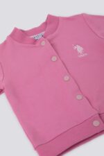 USB1277 US POLO BABY جاكيت بأزرار للفتيات قطن
