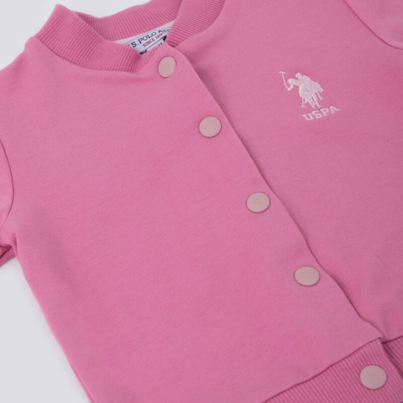 USB1277 US POLO BABY جاكيت بأزرار للفتيات قطن