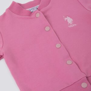 USB1277 US POLO BABY جاكيت بأزرار للفتيات قطن
