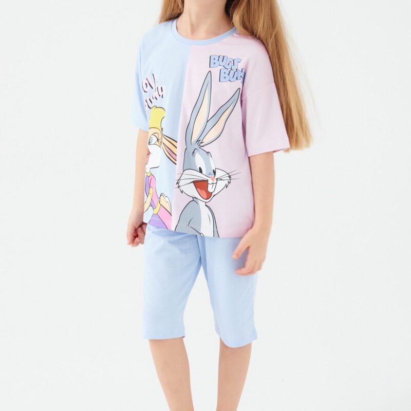 L1566-3 LOONEY TUNES تريننج برمودا للفتيات قطن