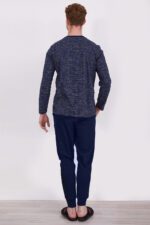 AR2321-S طقم بيجاما قطعتين للرجال قطن لون كحلي - الصورة 5