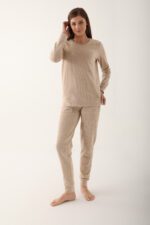 AR2646-S طقم بيتي كوردروي قطعتين لون بيج - الصورة 5