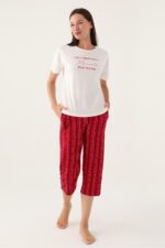 AR2906-S طقم بيجاما قطعتين برمودا قطن الزبدة - الصورة 4