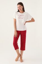 AR2906-S طقم بيجاما قطعتين برمودا قطن الزبدة - الصورة 6