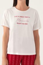 AR2906-S طقم بيجاما قطعتين برمودا قطن الزبدة - الصورة 2