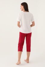 AR2906-S طقم بيجاما قطعتين برمودا قطن الزبدة - الصورة 3