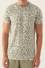 ⁦AR2980 طقم بيجاما قطن من كولكش العائلة قطعتين لون فستقي⁩ - الصورة ⁦4⁩