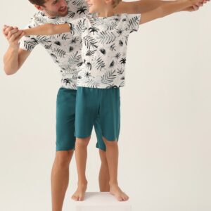 AR2985 طقم من كولكشن الاب مع ابنه قطعتين قطن