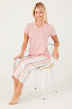 ⁦PC8544-S PIERRE CARDIN طقم بيتي قطعتين للنساء ماركة بيير كاردن برمودا⁩ - الصورة ⁦5⁩