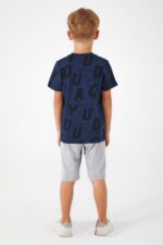 RP3040 من كولكشن العائلة الاب مع ابنه طقم شورت قطن قطعتين - الصورة 4