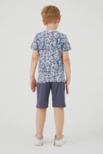 RP3051 طقم برمودا للاولاد قطن بلوز نصف كم - الصورة 3