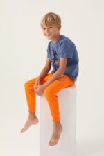 RP3366 طقم بيجاما قطن نصف كم للاولاد - الصورة 4